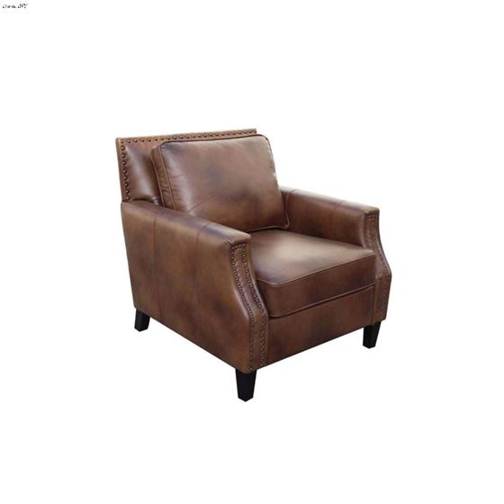 Leaton Brown Sugar Leather Chair 509443 By Coaster