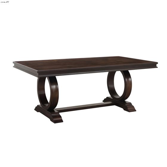Oratorio Double Pedestal Trestle Dining Table 5562-96 by Homelegance