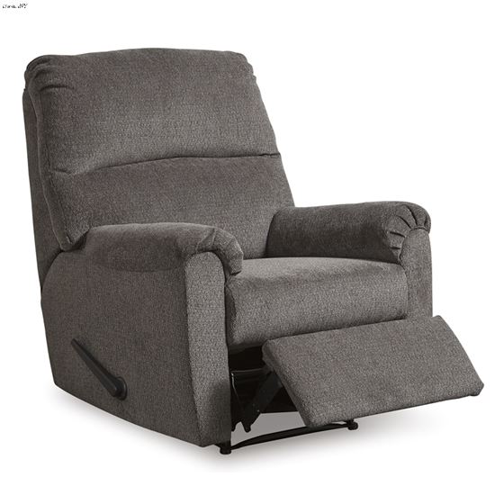 Nerviano Gray Fabric Recliner 10803 By Ashley Signature Design