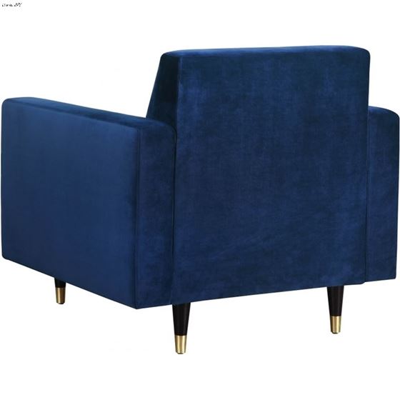 Lola Navy Velvet Tufted Chair Lola_Chair_Navy by Meridian Furniture 3