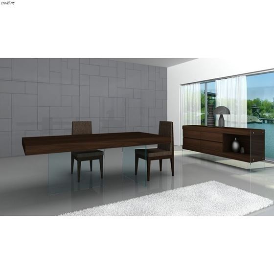 Float Modern Chocolate Floating Dining Table