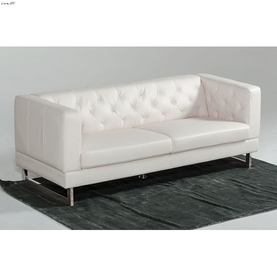 Windsor Modern Tufted Eco-Leather Sofa Side