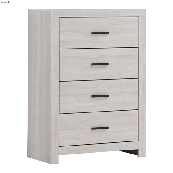 Marion Coastal White 4 Drawer Chest 207055 By Coaster