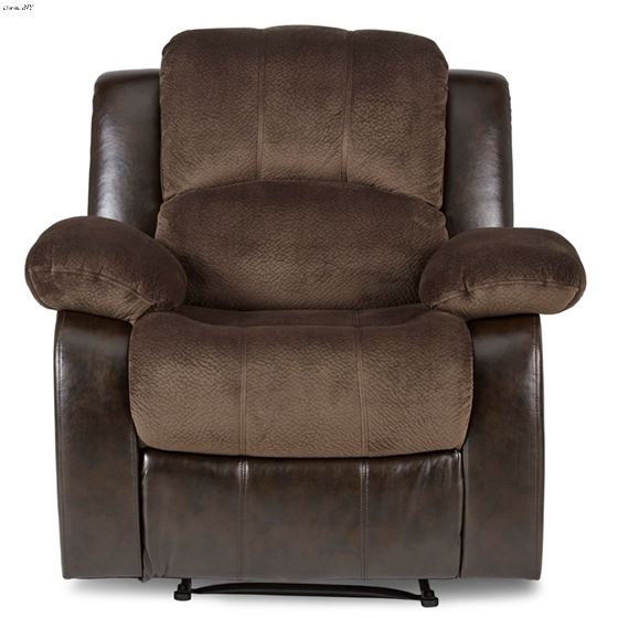 Granley Chocolate Reclining Chair 9700FCP-1 by Homelegance