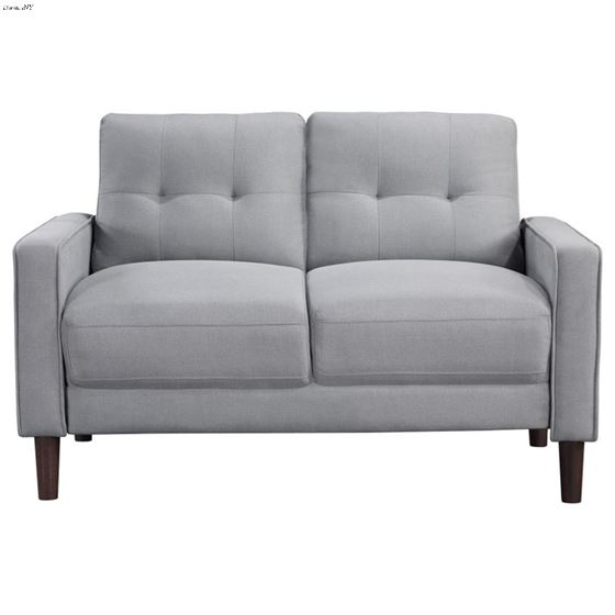 Bowen Grey Track Arm Tufted Loveseat 506782-3