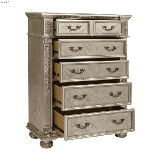 Catalonia Traditional Platinum Gold 5 Drawer Che-3