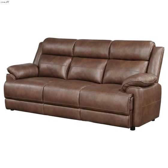 Ellington Dark Brown Padded Arm Sofa 508281-3