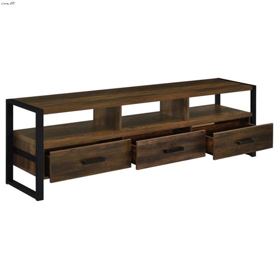 James Dark Pine 71 inch 3 Drawer TV Stand 70428-3