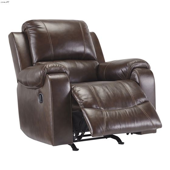 Rackingburg Mahogany Leather Manual Recliner Chair U3330125