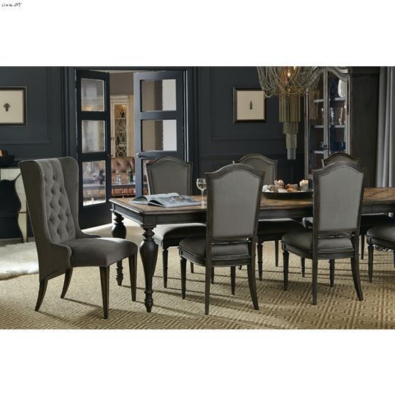 Arabella Grey Upholstered Host Chair - Set of 2-3