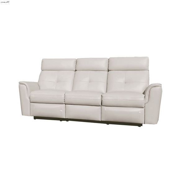 Modern White Italian Leather Sofa 8501 By ESF Furniture