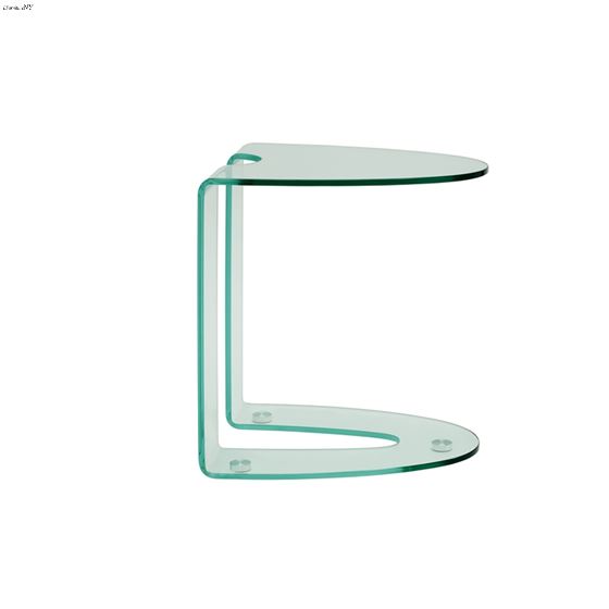 Lido Clear Glass End Table - 3