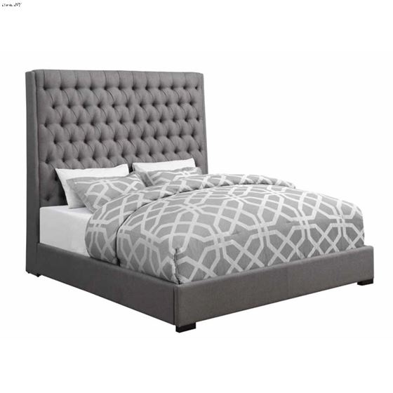 Camille Extra Tall Tufting Upholstered, Extra Tall Headboard Queen