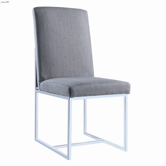 Mackinnon Grey Fabric Dining Chair 107143 - Set of 2 By Coaster