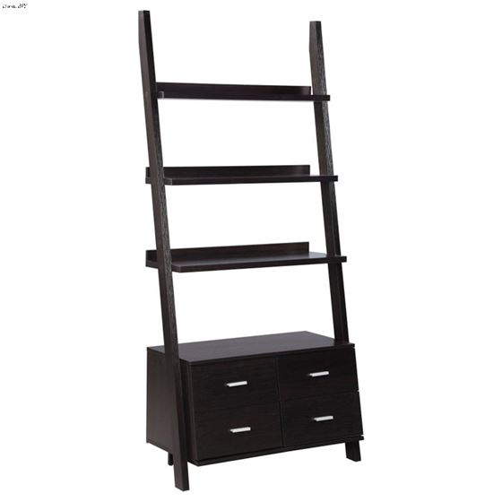 Bower Ladder Bookshelf with Drawers 800319 By Coaster