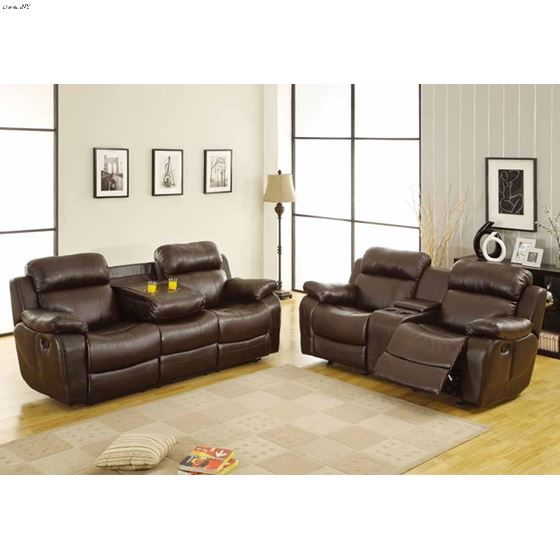 9724BRW-3 Marille Reclining Sofa