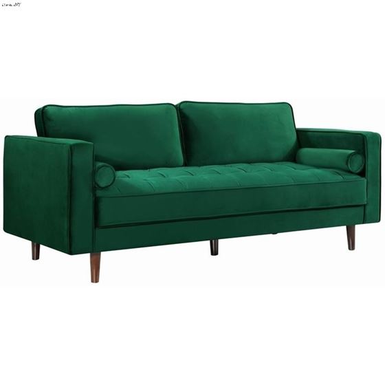 Emily Green Velvet Tufted Sofa Emily_Sofa_Green by Meridian Furniture