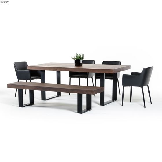 Modrest Lola Modern Wenge Walnut Dining Table 3