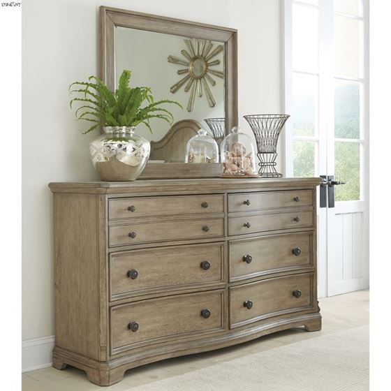 The Corinne Landscape Mirror with Dresser