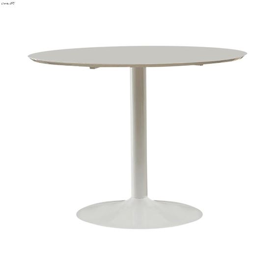 Lowry White 40 Inch Round Dining Table, White Round Dining Table 40 Inch