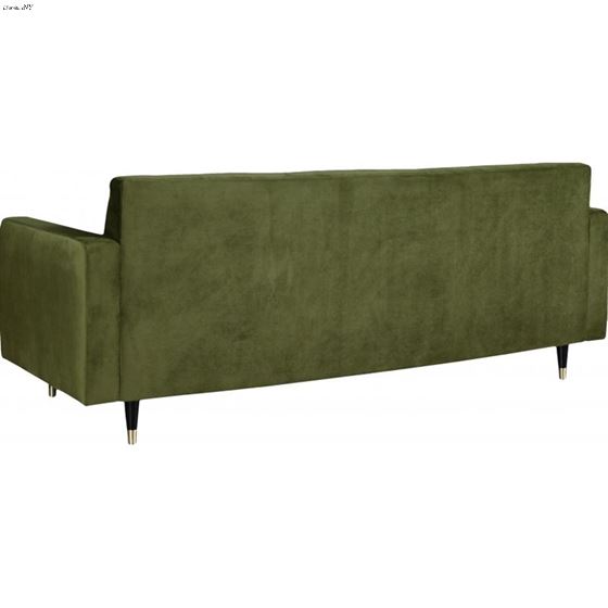 Lola Olive Green Velvet Tufted Sofa Lola_Sofa_Olive Green by Meridian Furniture 3