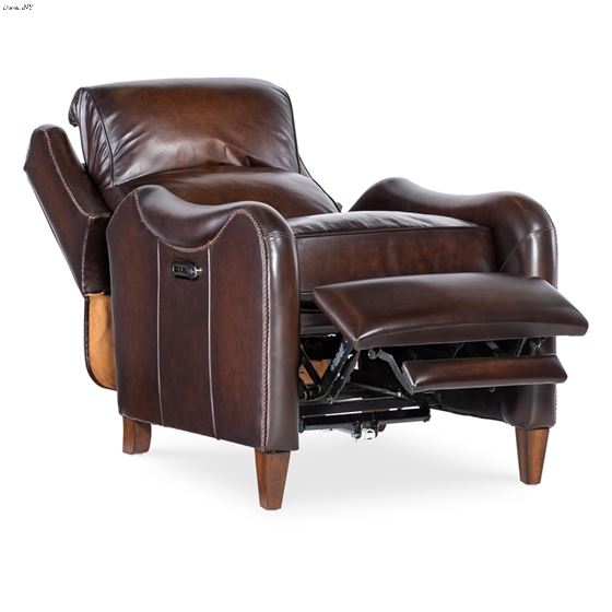 Carrington Vortex Brown Leather Power Recliner-3