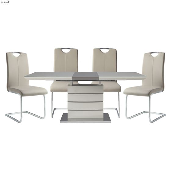 Glissand 5pc Grey Dining Set 5599-71*5 by Homelegance