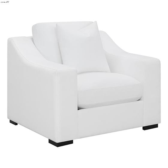 Ashlyn White Fabric Chair 509893 By Coaster