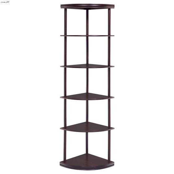 5 Shelf Corner Bookshelf 800279 Front