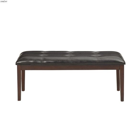Decatur Espresso Upholstered 49 inch Dining Bench 2456-13 by Homelegance