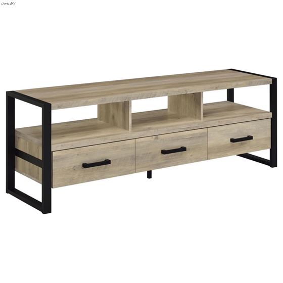 James Distressed Pine 60 inch 3 Drawer TV Stand 704272 By Coaster