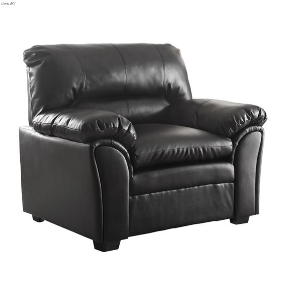 Talon Bonded Black Bonded Leather Chair 8511BK-1 By Homelegance