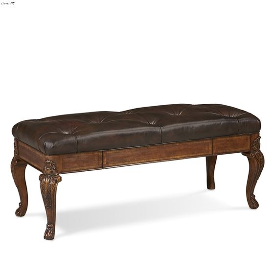 A.R.T. Furniture Old World Leather Storage Bench