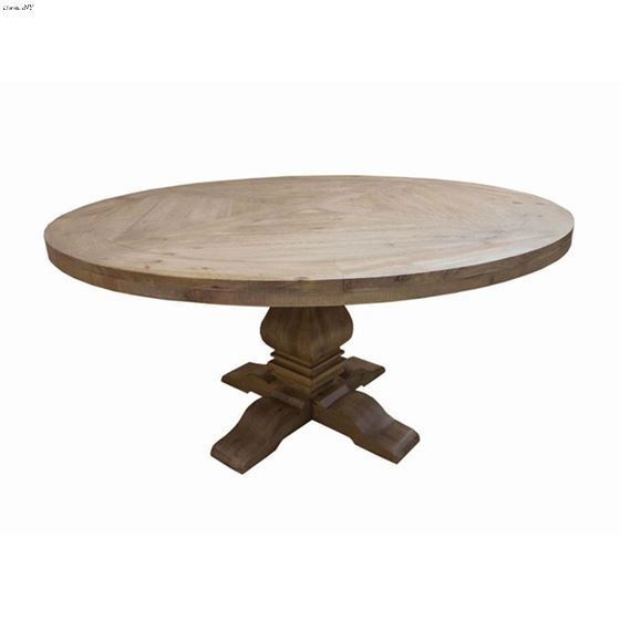 Florence 60 Inch Round Dining Table, 60 Inch Round Pedestal Kitchen Table