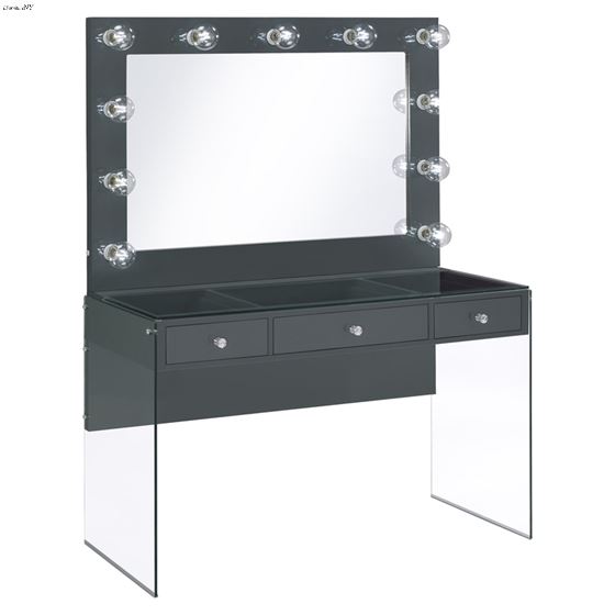 Afshan Grey Vanity Set with Lighting Mirror 935923 By Coaster