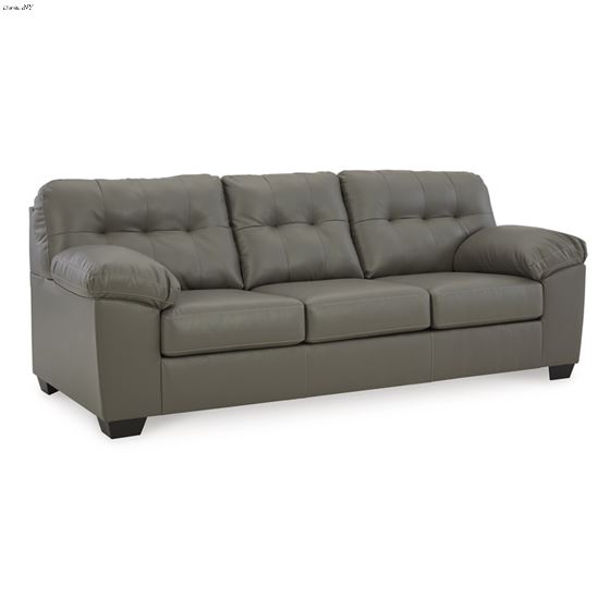 Donlen Grey Leatherette Sofa 59702 By Ashley Signature Design