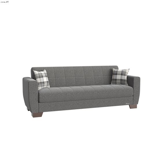 Barato Grey Upholstered Convertible Sofa Bed with Storage By Ottomanson