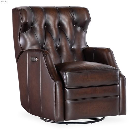 Henderson Vortex Leather Power Swivel Glider Re-3