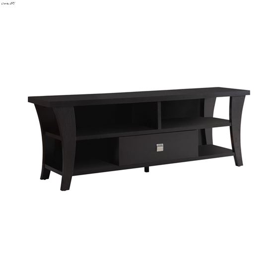 Contemporary Cappuccino 1 Drawer TV Console 700497 By Coaster