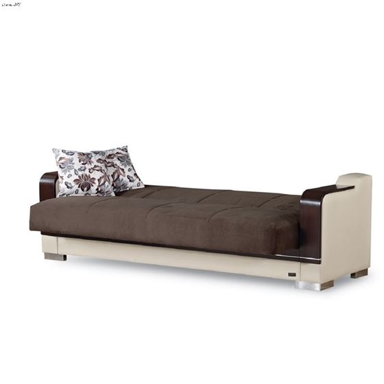Texas Rich Brown Textured Fabric Sofa Texas_Sofa by Empire Furniture 3