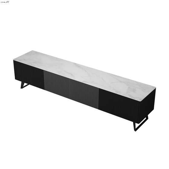 Jax Modern Black and Grey 79 inch TV Stand by BH Design