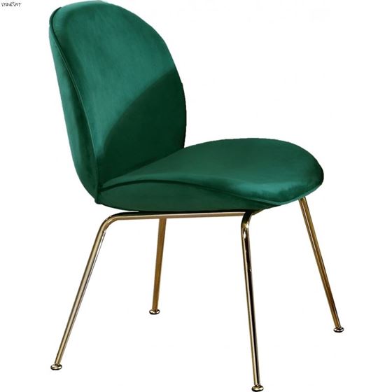 Paris Green Upholstered Velvet Dining Chair - Go-3