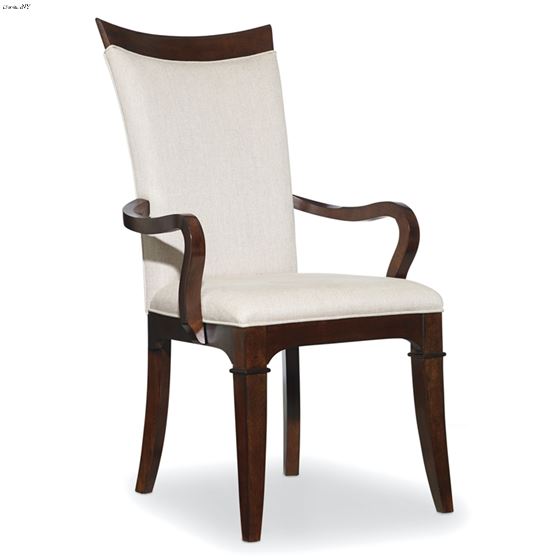 Palisade Walnut Upholstered Arm Chair - Set of 2 By Hooker Furniture