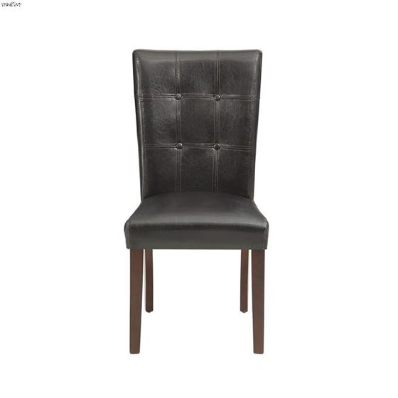 Decatur Espresso Leatherette Upholstered Dining Side Chair 2456S