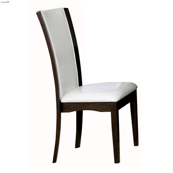 Daisy White and Espresso Dining Side Chair 1