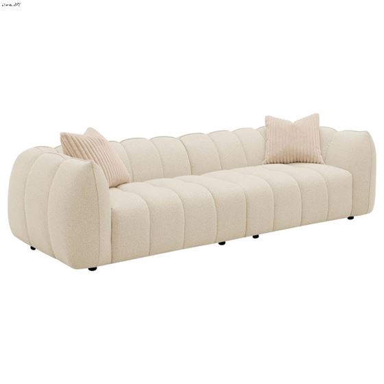 Winchester Sand Pebble Boucle Extra Long Sofa 503997 By Coaster