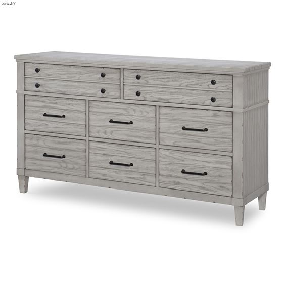 Belhaven Eight Drawer Dresser in Weathered Plank Finish Wood By Legacy Classic