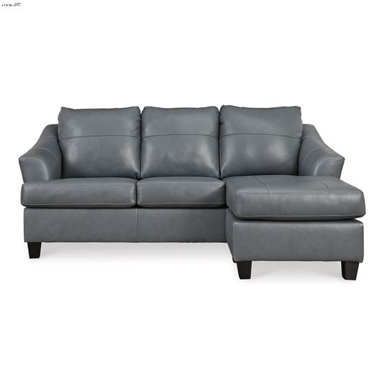 Genoa Steel Leather Sofa Chaise 47705-3
