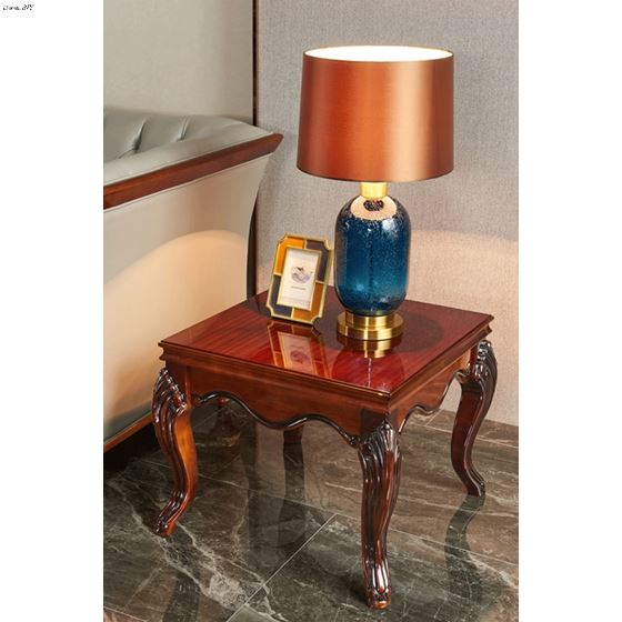 401 Cherry Wood End Table in room