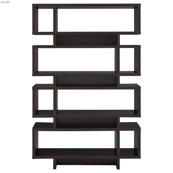 Coaster Reid Cappuccino 4 Tier Bookcase 800307 Front